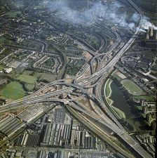 Gravelly Hills Interchange, Birmingham, West Midlands, 1971. Artist: Aerofilms
