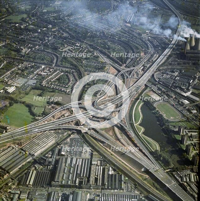 Gravelly Hills Interchange, Birmingham, West Midlands, 1971. Artist: Aerofilms.