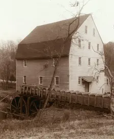 Graves Mill and Cabin, Tommy Hawk, Campbell County, Virginia, 1935. Creator: Frances Benjamin Johnston
