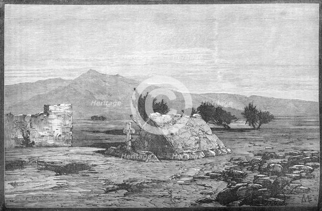 'Graves of Major Blackwood and Men of the Sixty-Sixth Regiment, Maiwand', c1880. Artist: Unknown.
