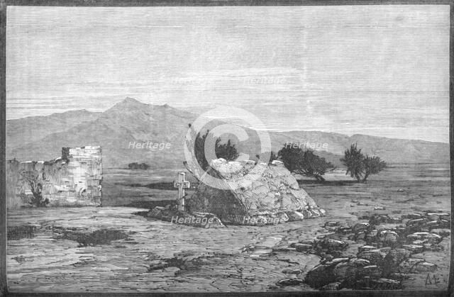 'Graves of Major Blackwood and Men of the Sixty-Sixth Regiment, Maiwand', c1880. Artist: Unknown.