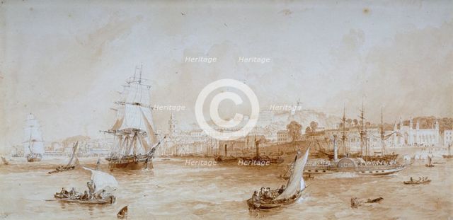 Gravesend, Kent, c1830. Artist: Thomas Mann Baynes