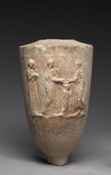 Gravestone in the Form of a Lekythos, 300s BC. Creator: Unknown