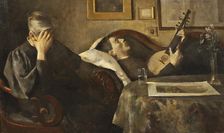 Gravity. Interior, 1890. Creator: Peter Alfred Schou