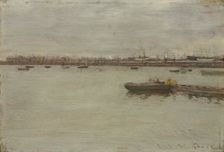 Gray Day on the Bay, c. 1886. Creator: William Merritt Chase (American, 1849-1916)
