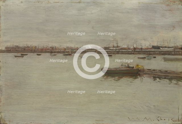 Gray Day on the Bay, c. 1886. Creator: William Merritt Chase (American, 1849-1916).