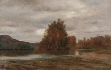 Gray Day on the Esopus, 1882. Creator: Jasper F. Cropsey (American, 1823-1900)