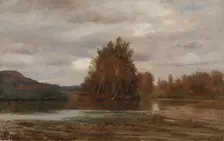 Gray Day on the Esopus, 1882. Creator: Jasper F. Cropsey (American, 1823-1900)