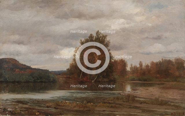 Gray Day on the Esopus, 1882. Creator: Jasper F. Cropsey (American, 1823-1900).