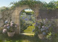 "Gray Gardens," Robert Carmer Hill house, Lily Pond Lane, East Hampton, New York, c1916. Creator: Frances Benjamin Johnston