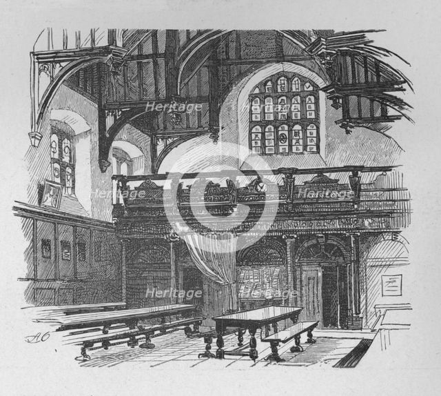 'Gray's Inn Hall', 1890. Artist: Unknown.