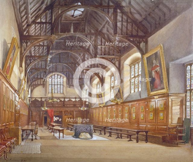 Gray's Inn Hall, London, 1886.             Artist: John Crowther