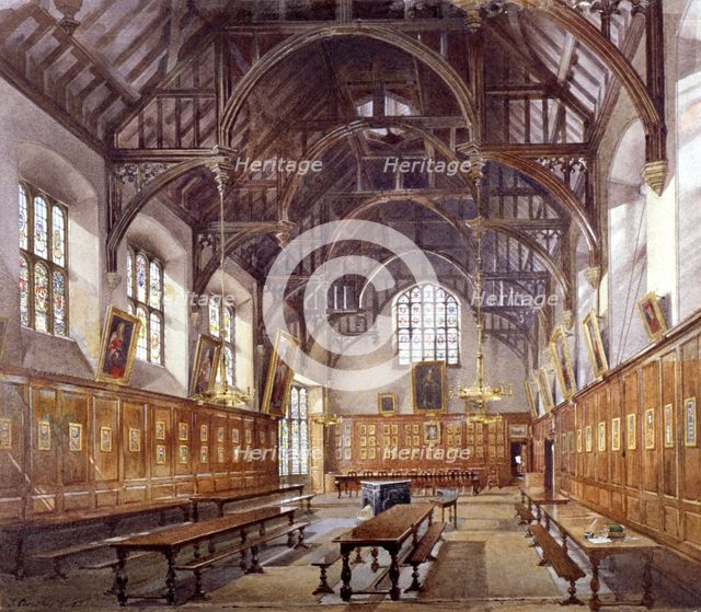 Gray's Inn Hall, London, 1886. Artist: John Crowther