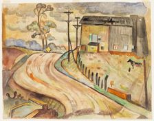 Gray Silos, 1936. Creator: William Sommer