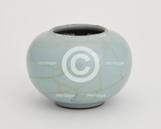 Grayish-blue water pot, 1736-1795. Creator: Unknown.