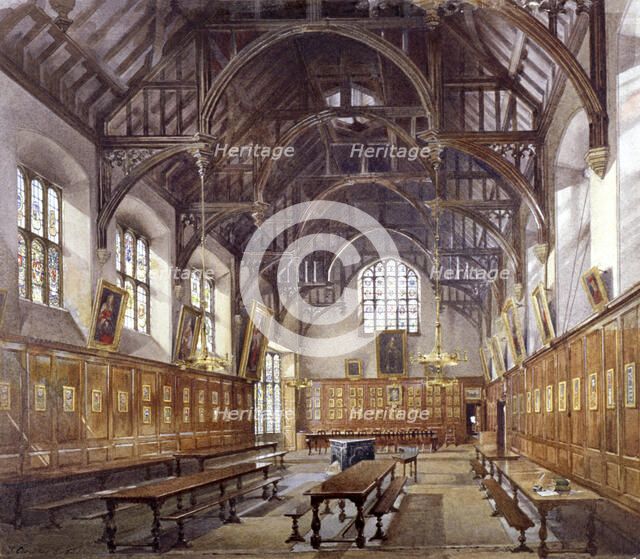 Gray's Inn Hall, London, 1886. Artist: John Crowther
