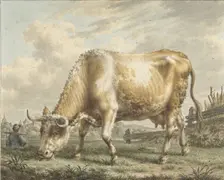 Grazing Cow, 1783. Creator: Jacob Cats