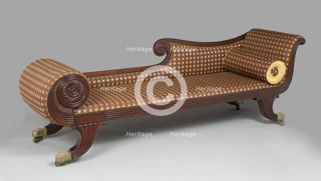 Grecian Couch, 1825/40. Creator: Unknown.
