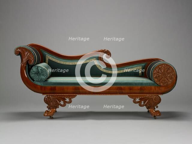 "Grecian" couch, about 1825-1835. Creator: Unknown.