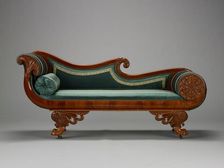"Grecian" couch, about 1825-1835. Creator: Unknown
