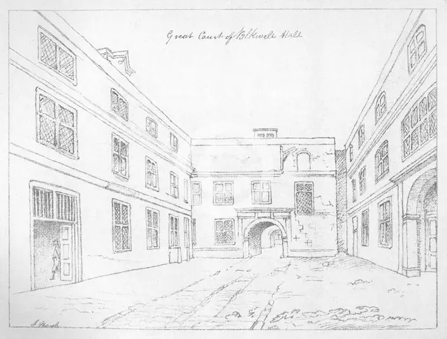'Great Court of Blackwell Hall', City of London, 1886.Artist: William Griggs