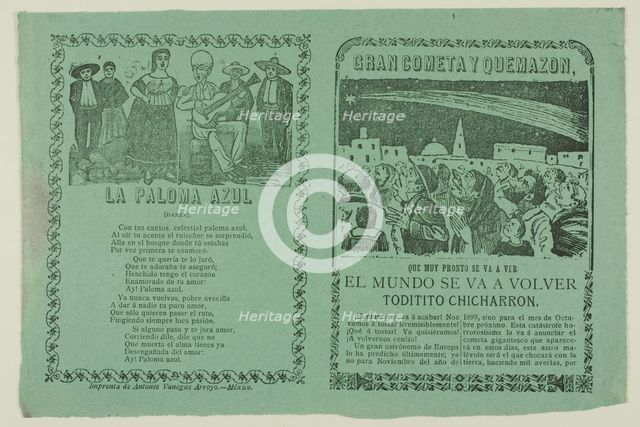 Great Comet and Fiery Blaze, 1899. Creator: José Guadalupe Posada.