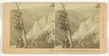 Great Canyon from Point Lookout, Yellowstone National Park, 1896. Creator: BW Kilburn
