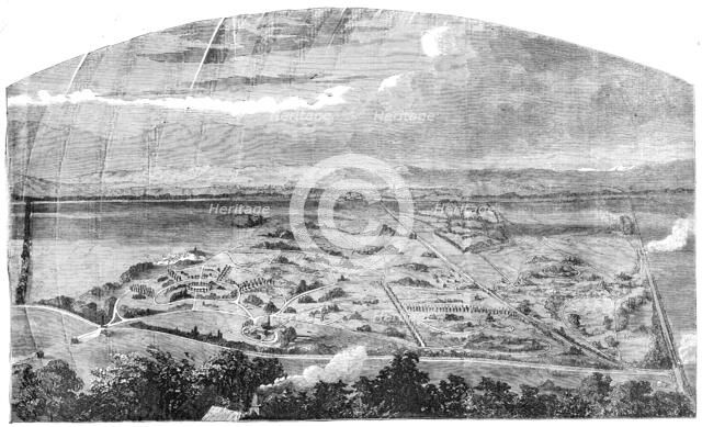 Great Cemetery at Woking - general view, 1856.  Creator: Unknown.