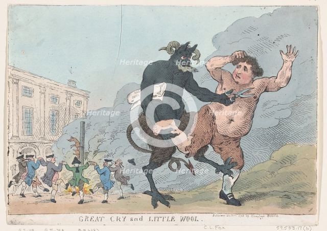 Great Cry and Little Wool, December 22, 1783., December 22, 1783. Creator: Thomas Rowlandson.