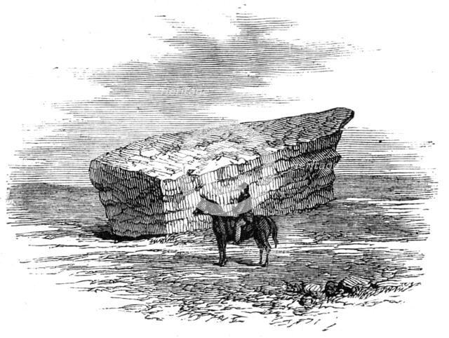 Great boulder on the plains near Charlton, U.S., 1861. Creator: Unknown.