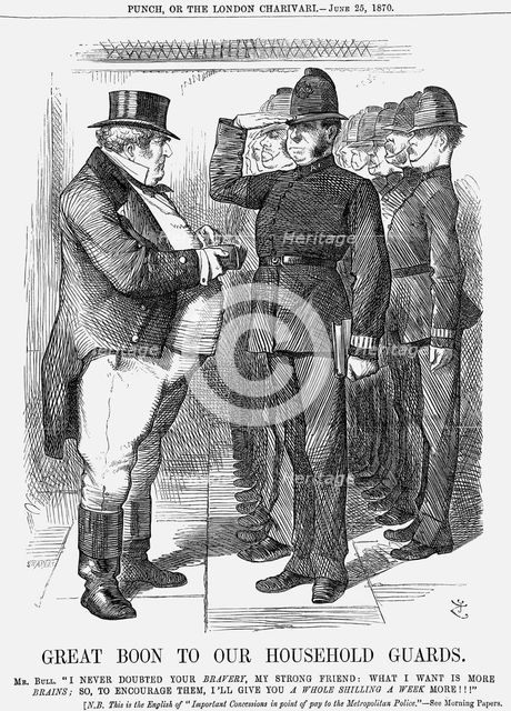 'Great Boon to Our Household Guards', 1870. Creator: Joseph Swain.