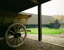 Great Barn from the stables, Avebury Stone Circle, Wiltshire, 1987