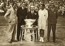 Great Britain wins the Davis Cup tennis championship, Paris, 30 July 1933, (1935). Creator: Unknown