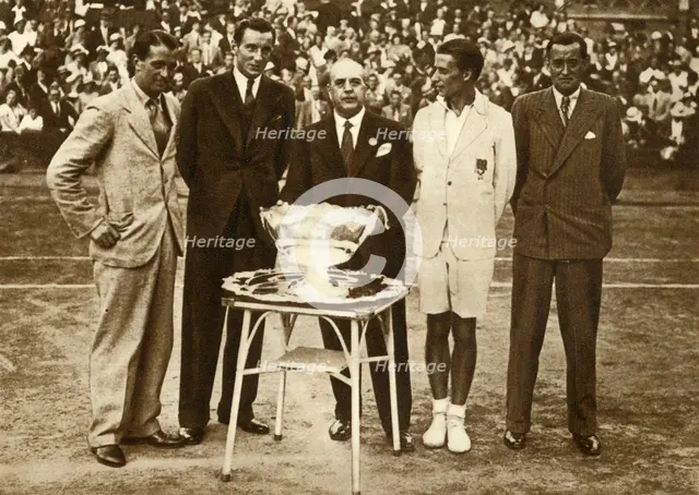 Great Britain wins the Davis Cup tennis championship, Paris, 30 July 1933, (1935). Creator: Unknown.
