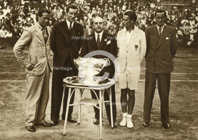 Great Britain wins the Davis Cup tennis championship, Paris, 30 July 1933, (1935). Creator: Unknown.