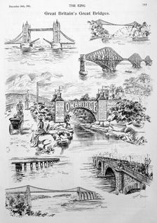 Great Britain's Great Bridges advert for Owbridge Lung Tonic, 1901