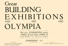 Great Building Exhibition - Olympia 1920. Creator: Unknown