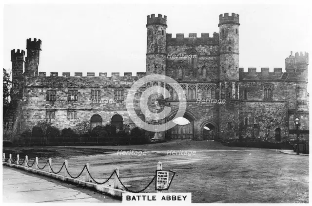 Great Gatehouse, Battle Abbey, East Sussex, 1937. Artist: Unknown