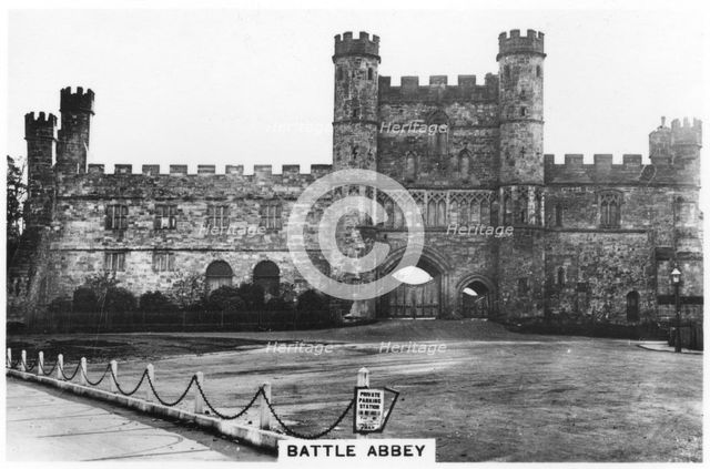 Great Gatehouse, Battle Abbey, East Sussex, 1937. Artist: Unknown
