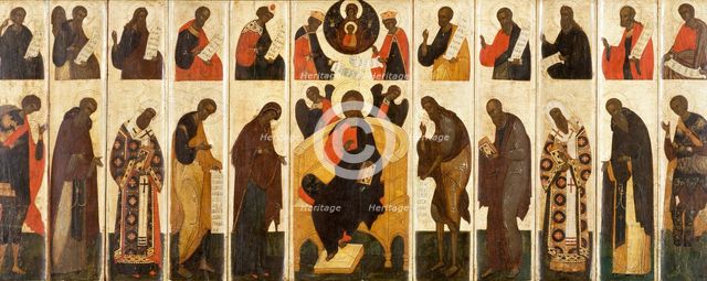 Great Deesis with Prophets, 16th century. Creator: Unknown.