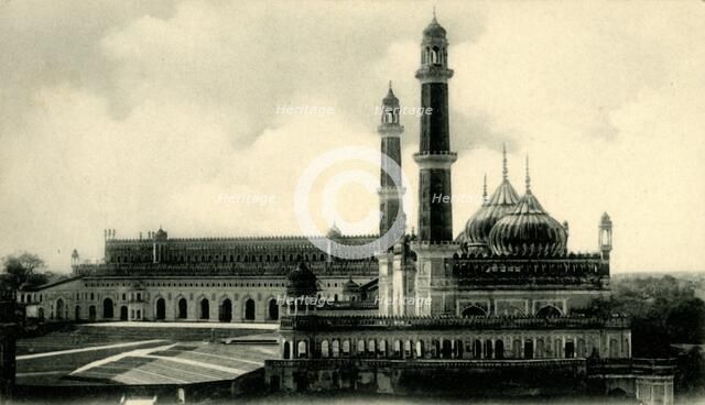 'Great Emambara & Mosque, Lucknow'.  Creator: Unknown.