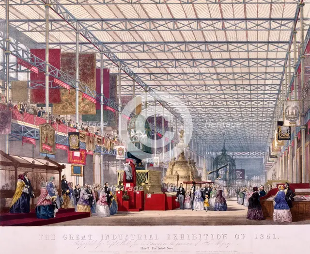 Great Exhibition, Crystal Palace, Hyde Park, London, 1851. Artist: Dickinson Brothers