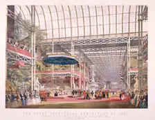 Great Exhibition, Crystal Palace, Hyde Park, London, 1851. Artist: Dickinson Brothers