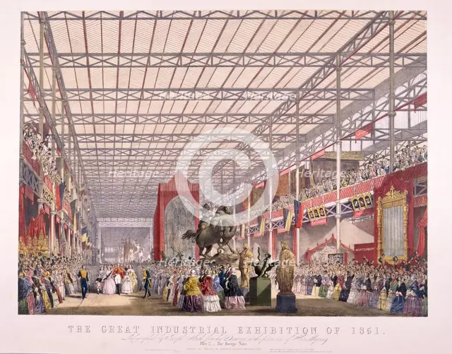 Great Exhibition, Crystal Palace, Hyde Park, London, 1851. Artist: Dickinson Brothers