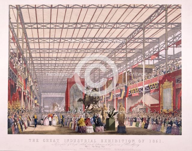 Great Exhibition, Crystal Palace, Hyde Park, London, 1851. Artist: Dickinson Brothers