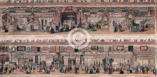 Great Exhibition, Crystal Palace, Hyde Park, London, 1851. Artist: Anon