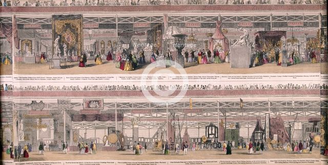 Great Exhibition, Crystal Palace, Hyde Park, London, 1851. Artist: Anon