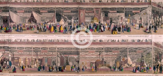 Great Exhibition, Crystal Palace, Hyde Park, London, 1851. Artist: Anon