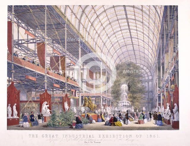 Great Exhibition, Crystal Palace, Hyde Park, London, 1851. Artist: Dickinson Brothers