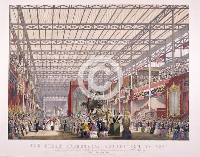 Great Exhibition, Crystal Palace, Hyde Park, London, 1851. Artist: Dickinson Brothers